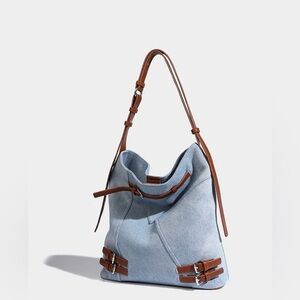 Denim Tote Shoulder Bag